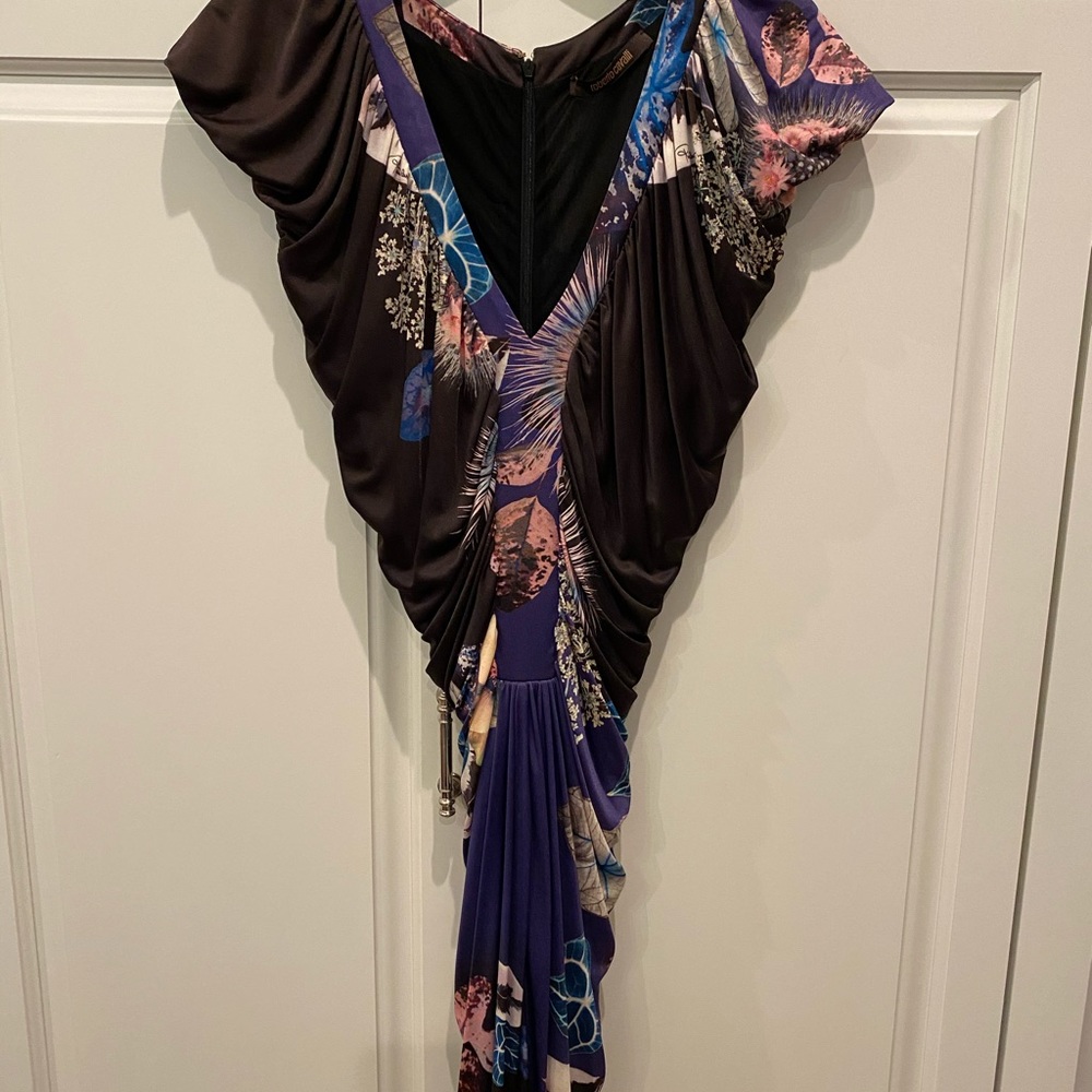 Roberto Cavalli printed jersey mini dress